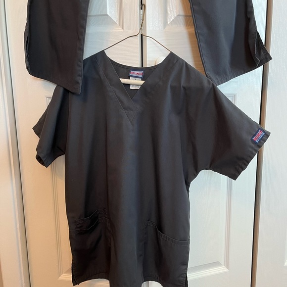 Cherokee Workwear Scrubs Charcoal Gray Small Petite - Picture 9 of 9
